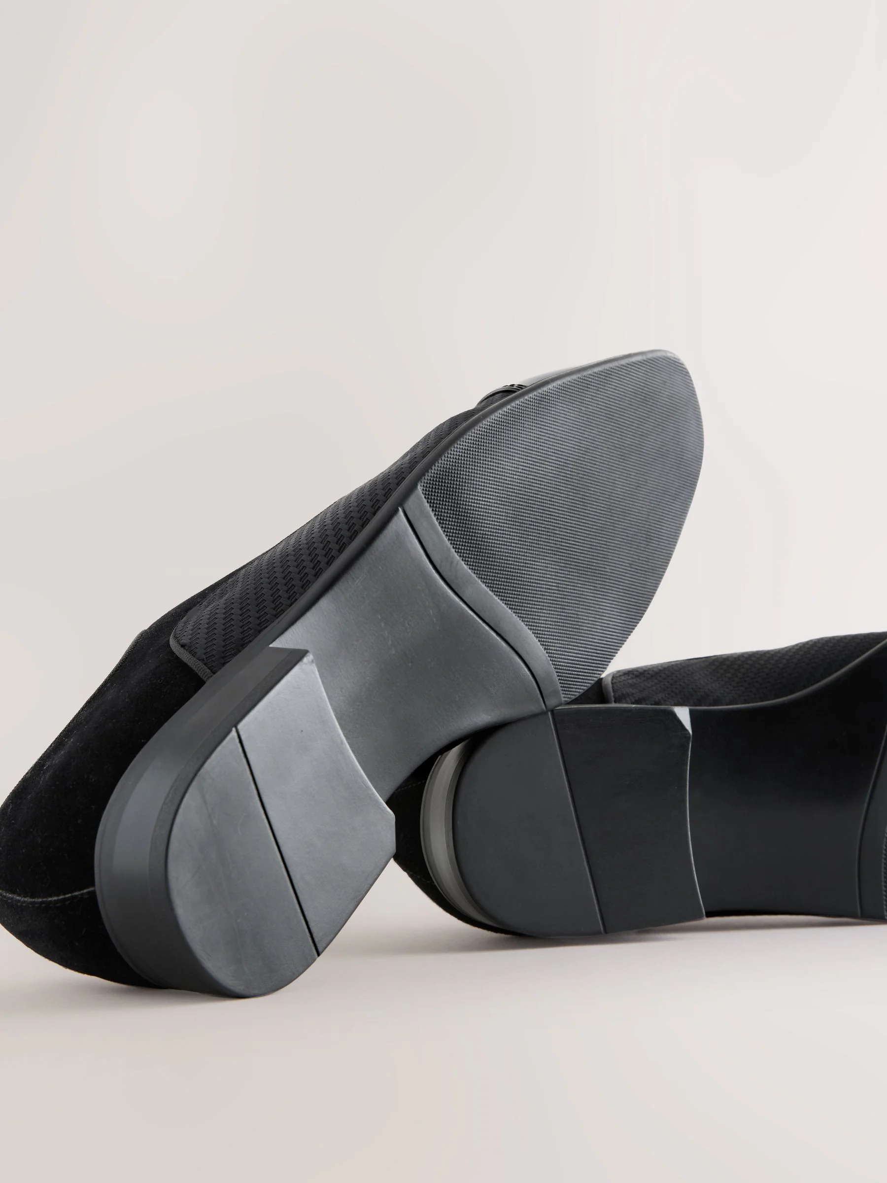 Zwart - Patent Emboss Oxford Toecap Shoes