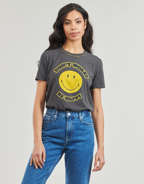 Desigual - TS_MORE SMILEY - Gris