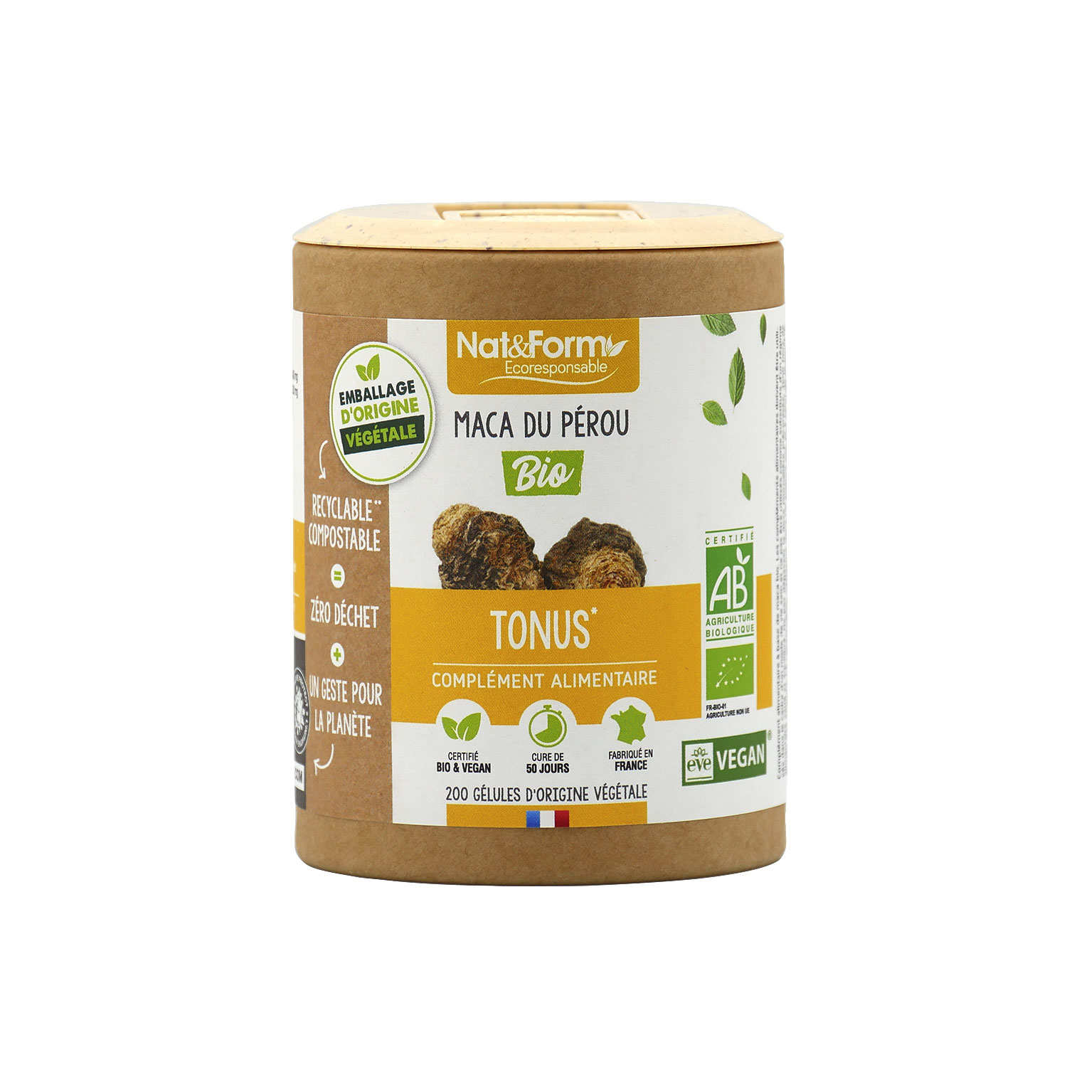 Maca du Pérou bio - 200 gélules de 425mg
