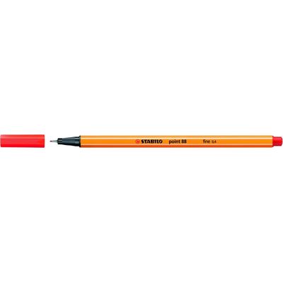 STABILO Point 88 - Feutre fin - 0.4 mm - rouge clair