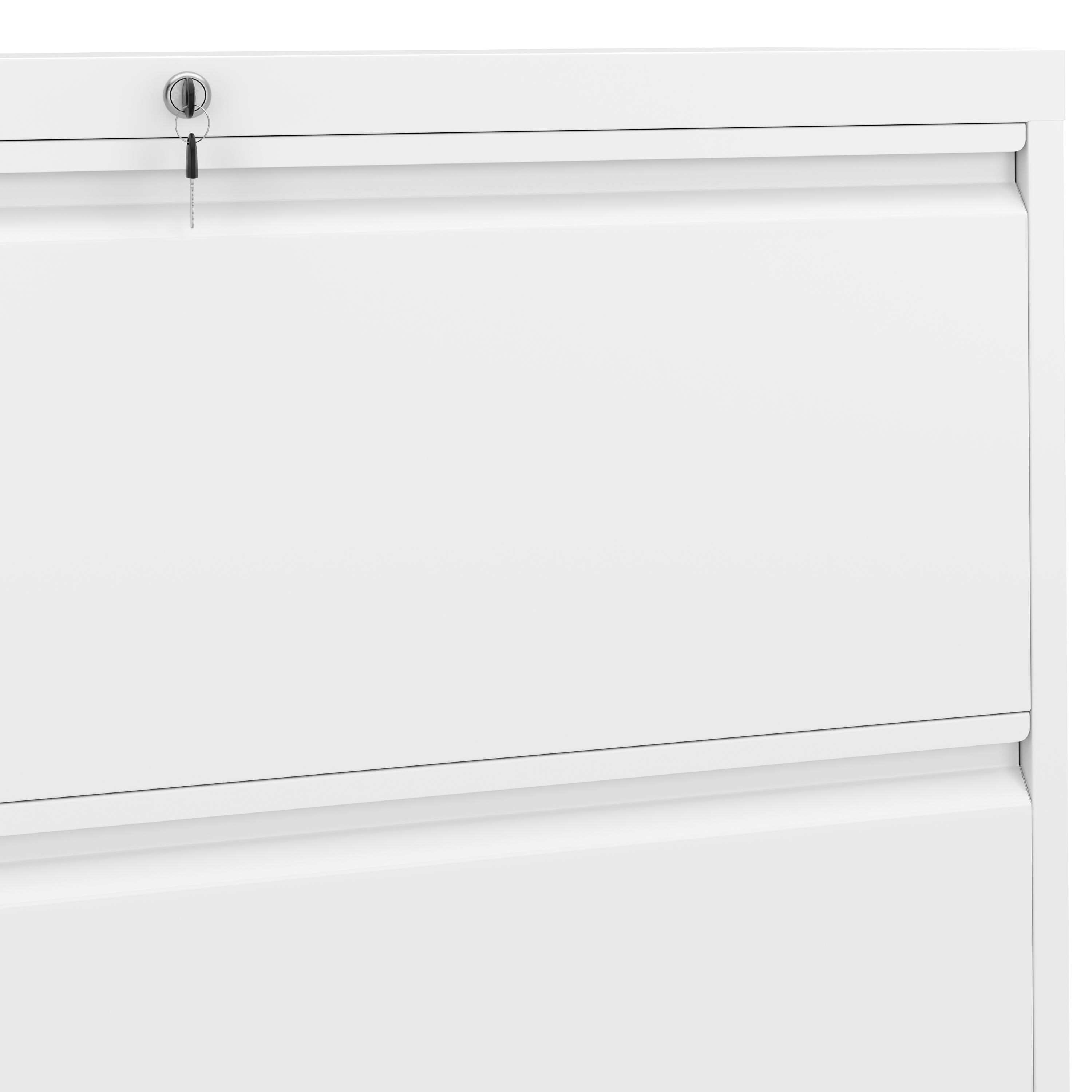 Aktenschrank mit 4 Schubladen 90 x 133 cm weiss