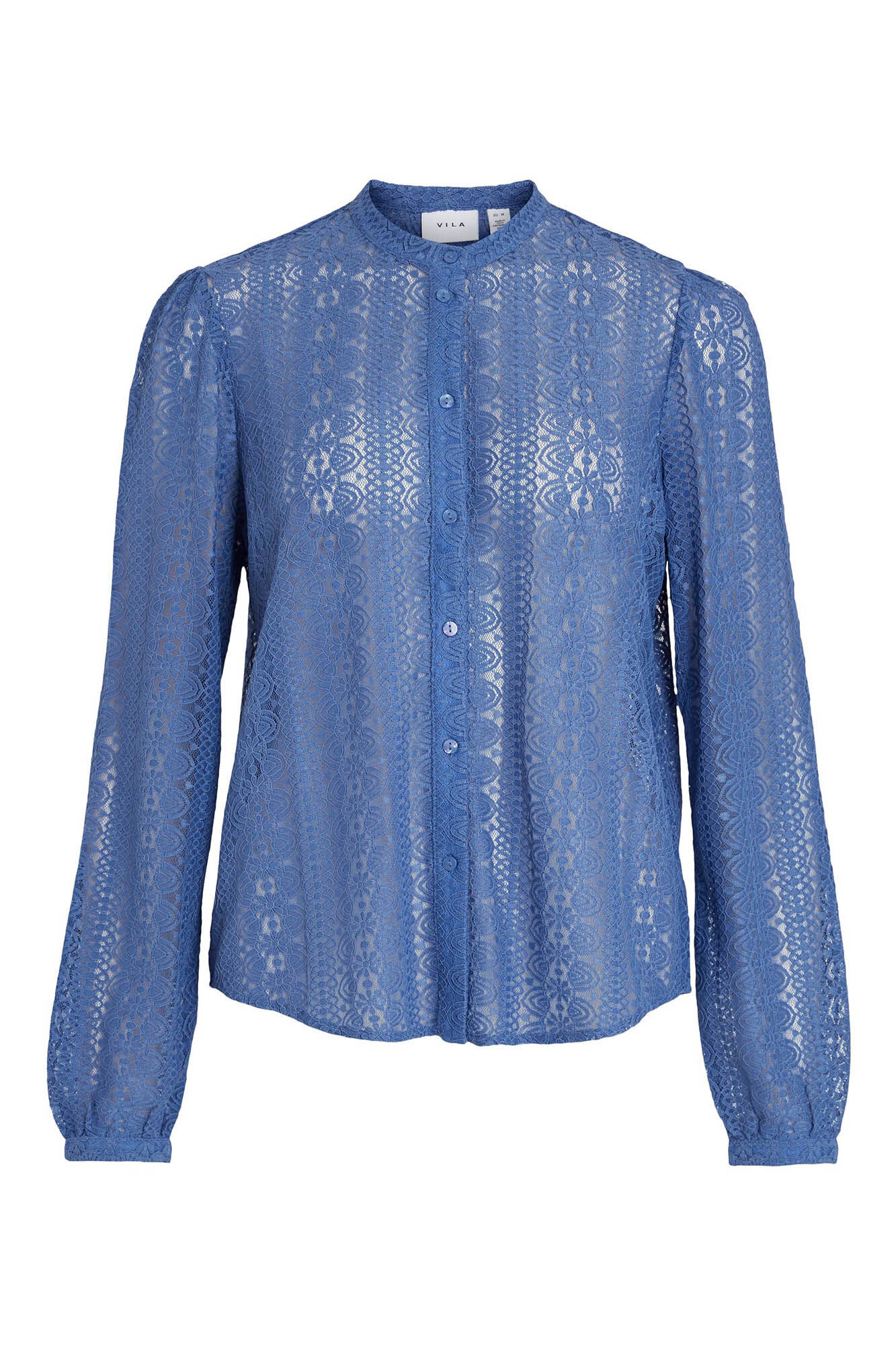 Camisa de renda - Azul