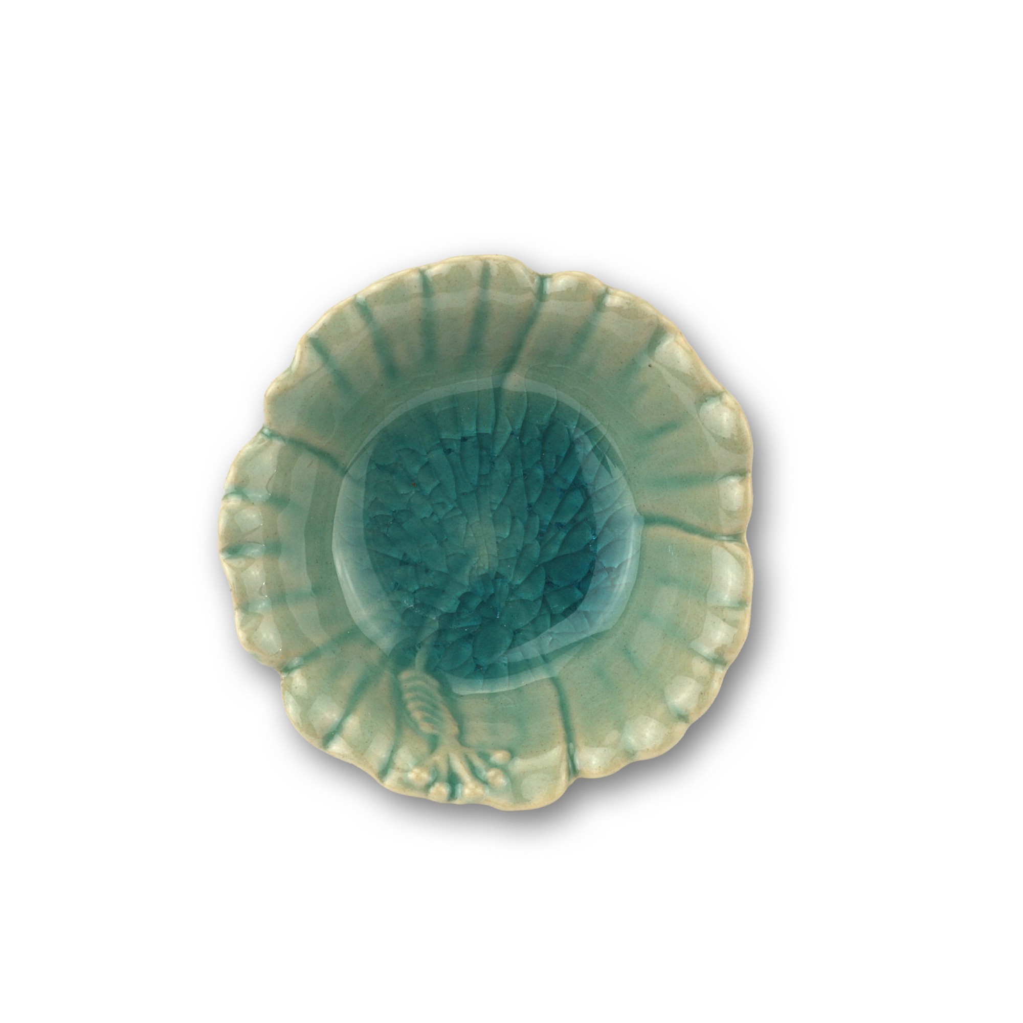 Schale 'Plumeria', blau, T 7,5 cm, B 7,5 cm, H 3 cm zu 2,80