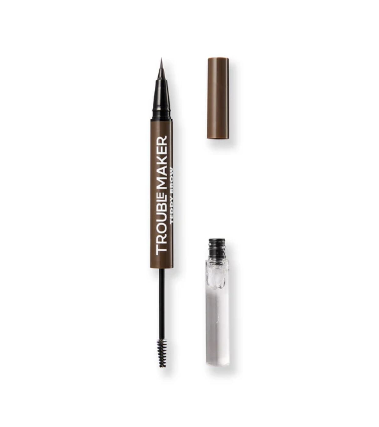 Trouble Maker  - Lápis 2 em 1 para sobrancelhas Teddy Brow - Dark Brown