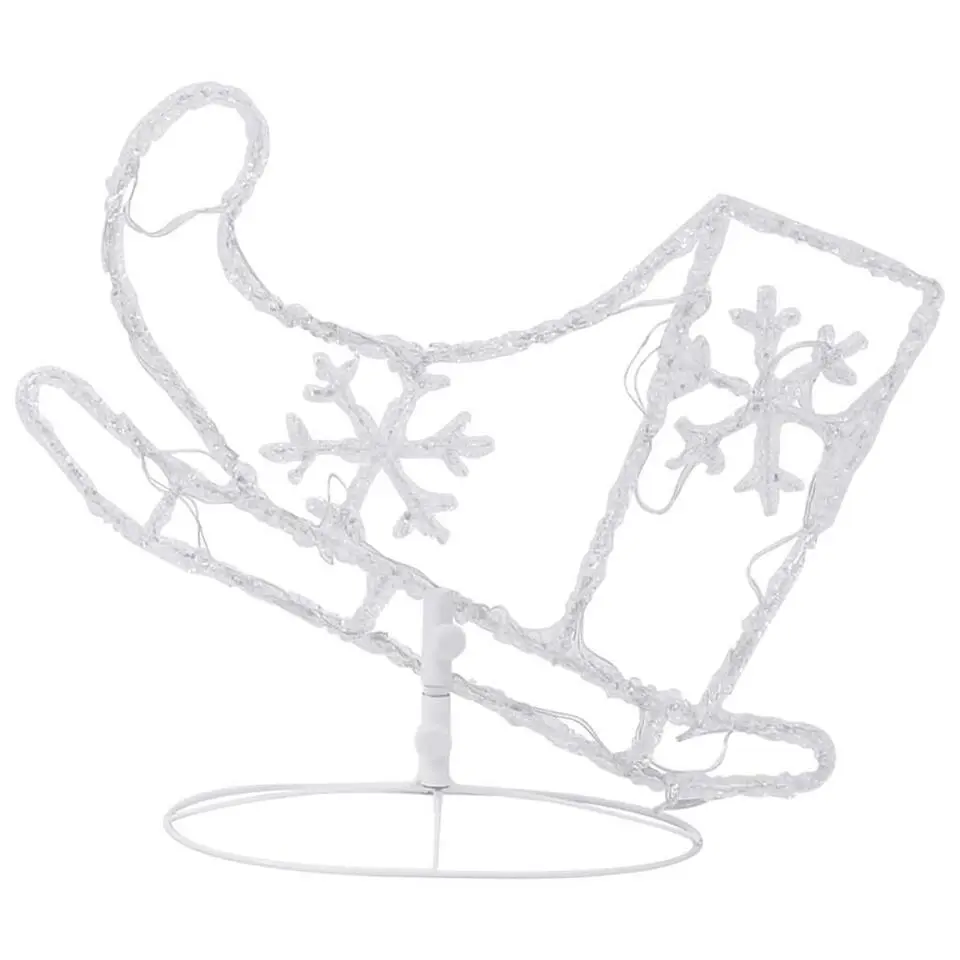 vidaXL - Kerst Rendier En Slee - Warmwit