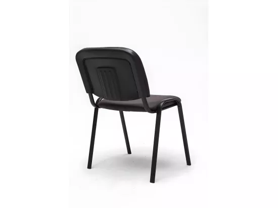 Chaise visiteur assise rembourrée marron 53 x 53 x 83 cm BUR10071