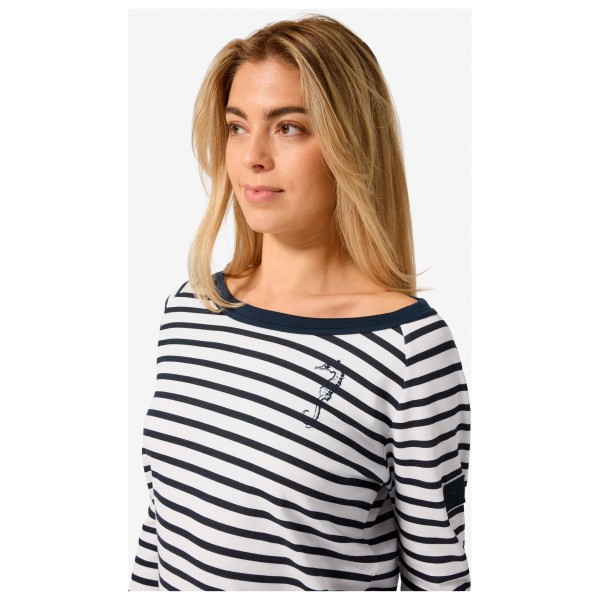 super.natural - Women's Sea Horse Stripe Bio Crew - Haut manches longues en mérinos