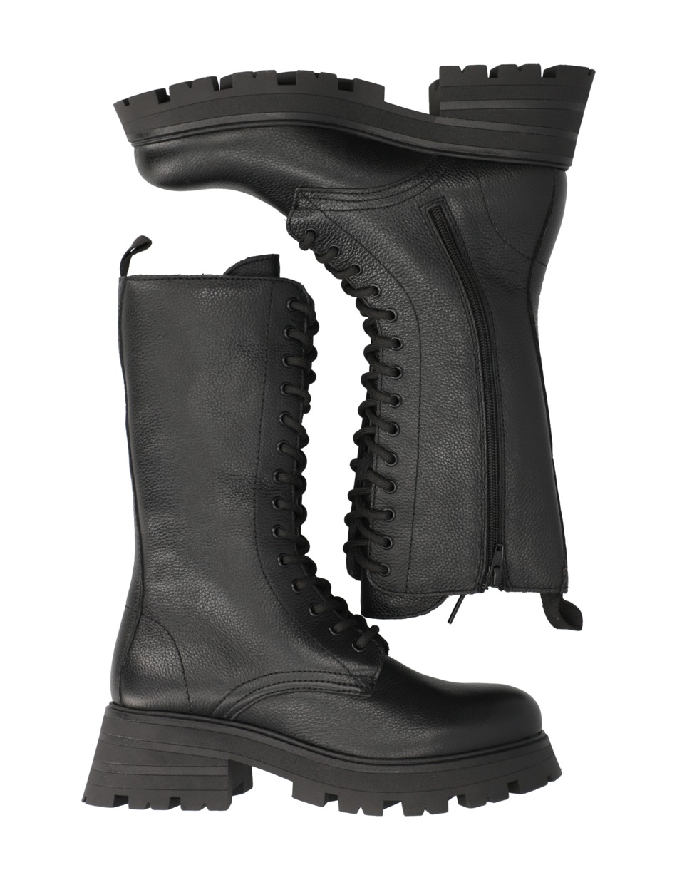 Glattleder Schnürboot
