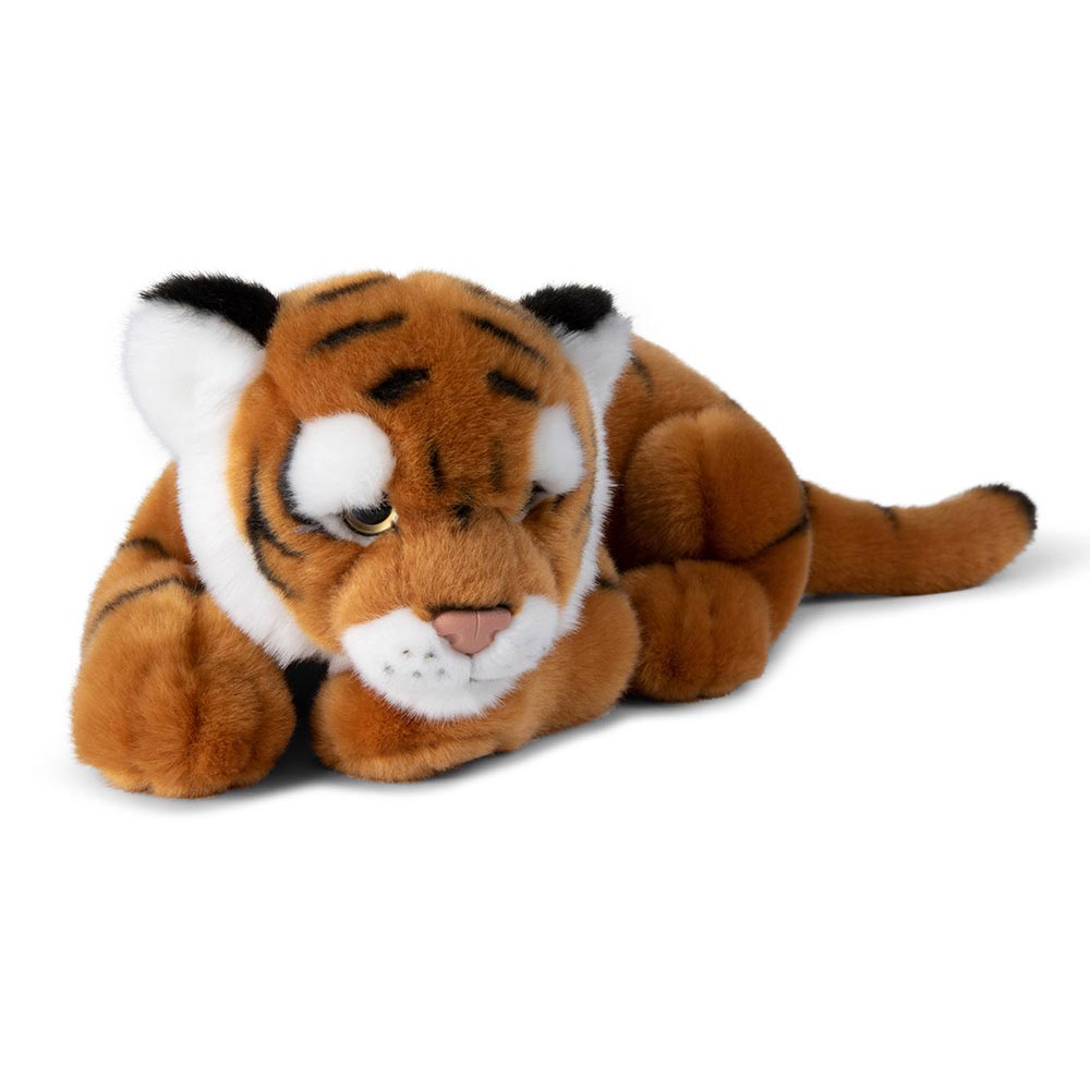 WWF - Plüschtier - Tiger (liegend, 30cm) lebensecht Kuscheltier Stofftier Plüschfigur