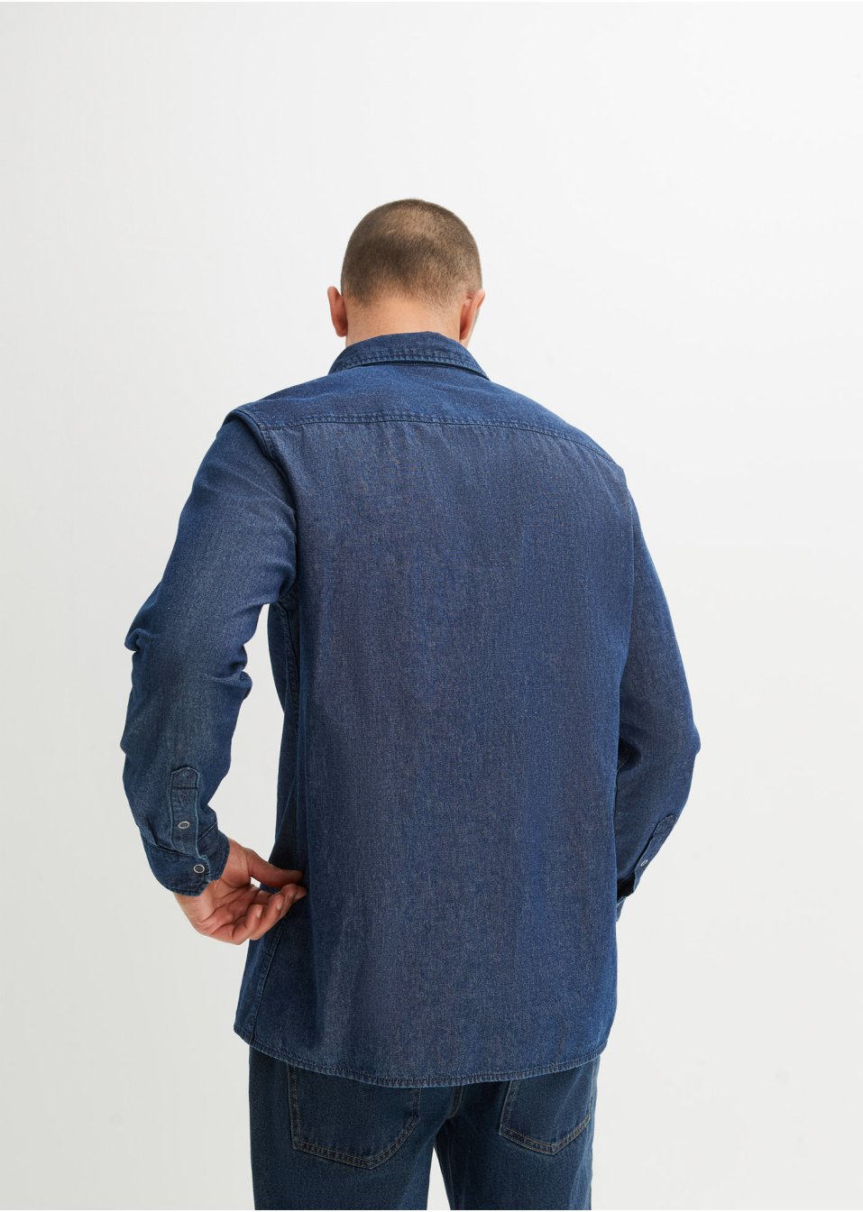 Chemise en jean, manches longues