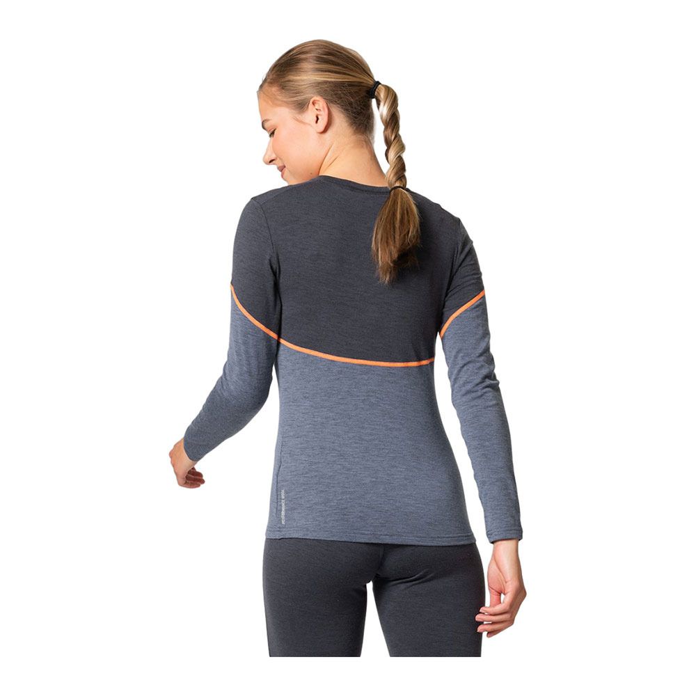 Odlo REVELSTOKE PW 150 - Sous-couche Femme folkstone gray/india ink melange