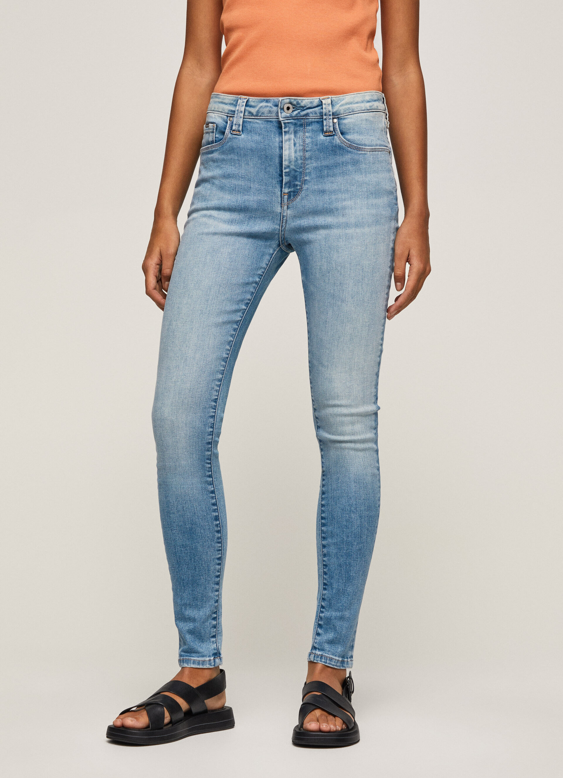 Calça jeans skinny de cintura alta Regent Fit - jeans