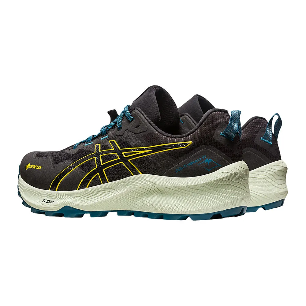Asics GEL TRABUCO 11 GTX - Chaussures trail Homme black/golden yellow
