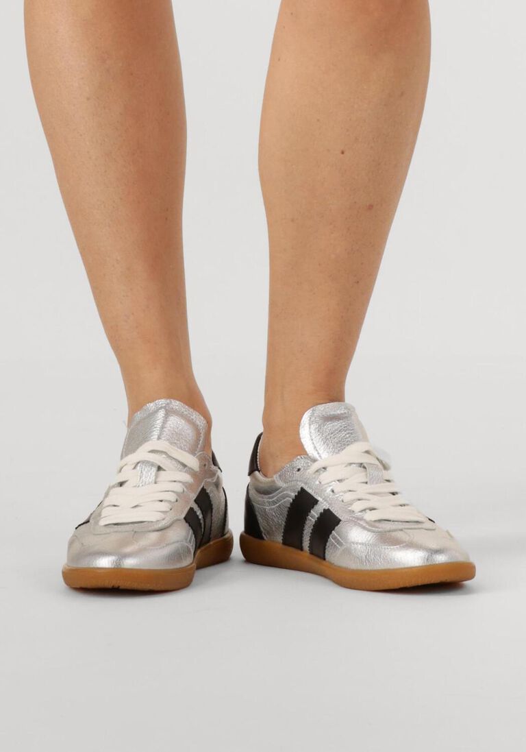 zilveren stefano lauran lage sneakers 1white101