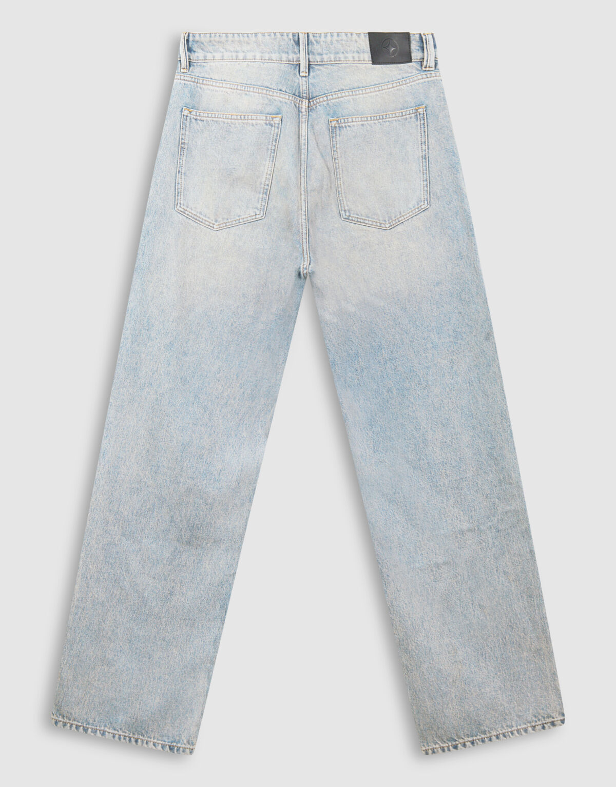 Baggy Fit Jeans Washed Blauw/Grijs L32