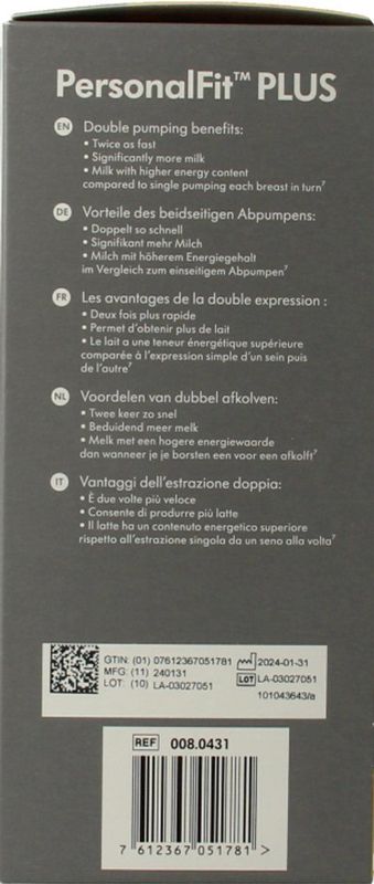 Medela PersonalFit™ Plus Symphony - Dubbele Afkolfset-M (24mm)