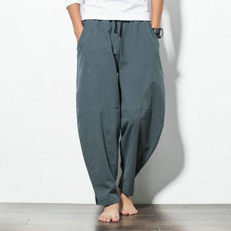 YIKES - Mid Rise Plain Baggy Pants