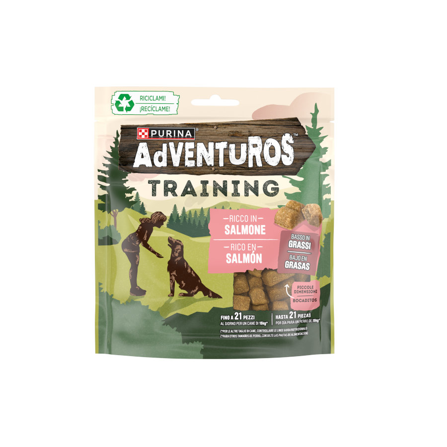 Petiscos de salmão para treinamento de cães da Adventuros