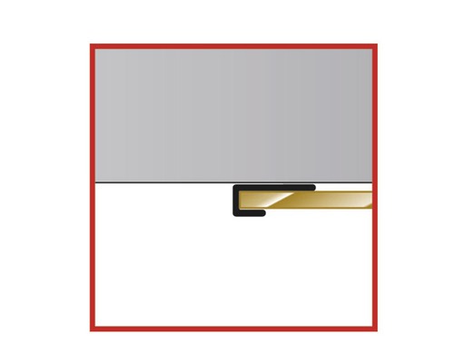 Decodesign vierkant eindprofiel, natuurlijk aluminium D1901621 01 210