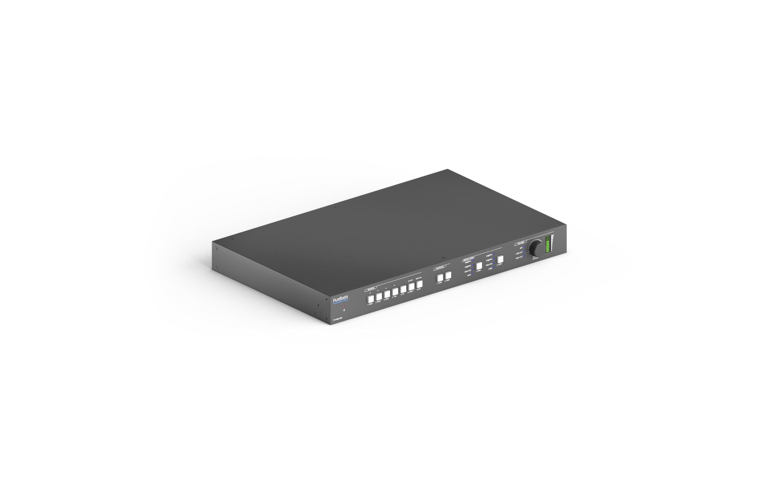 Matrix Switcher PT-PMS-62S Multiformat HDBaseT<br>6x2 4K 18Gbps Seamless Multiformat HDBaseT Presentation Matrix Switcher Set