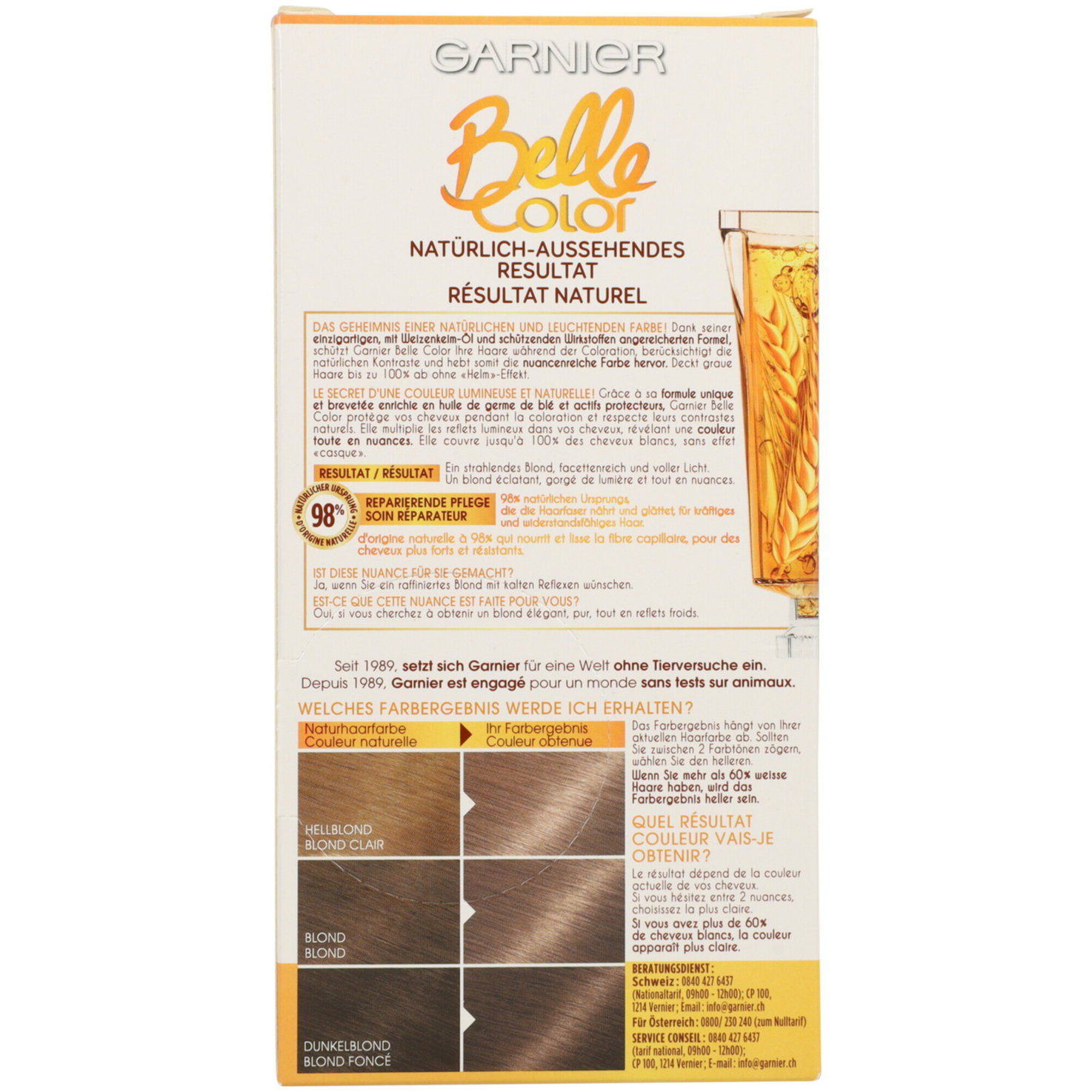 Belle Color Haarfärbung 4 Aschblond