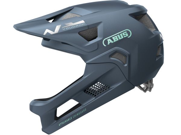 Abus YouDrop FF Junior Fullface Hjelm, Midnight Blue