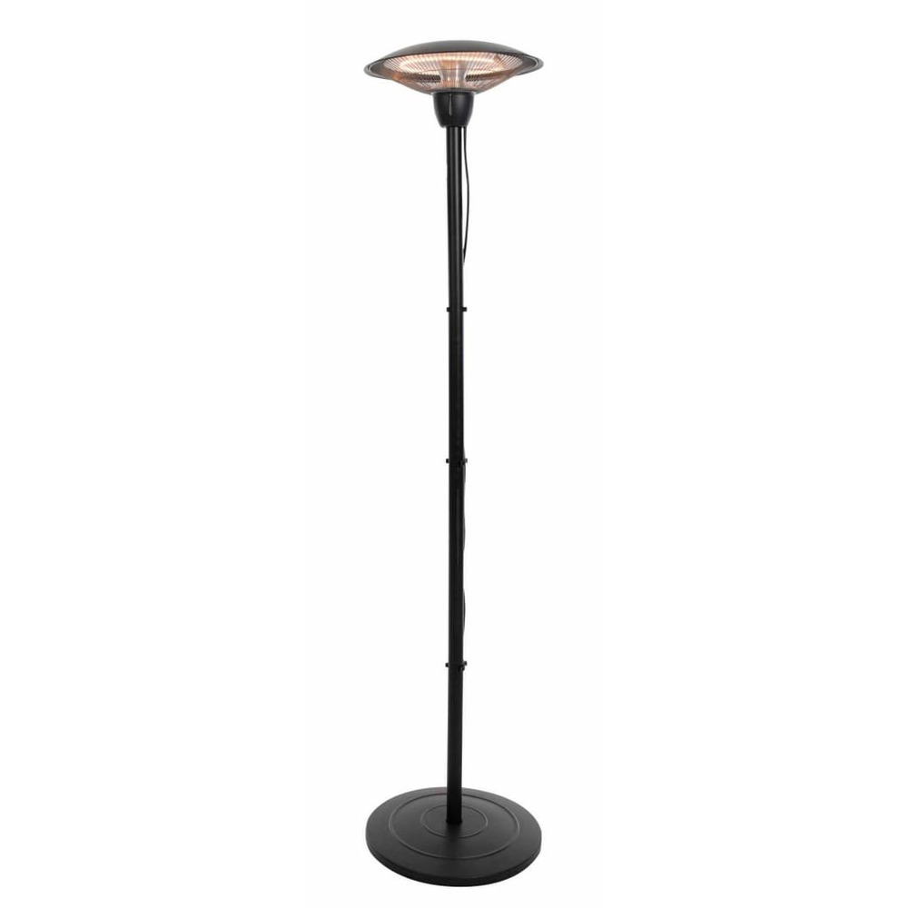 Chauffage sur pied barcelona 1500 w halogène noir