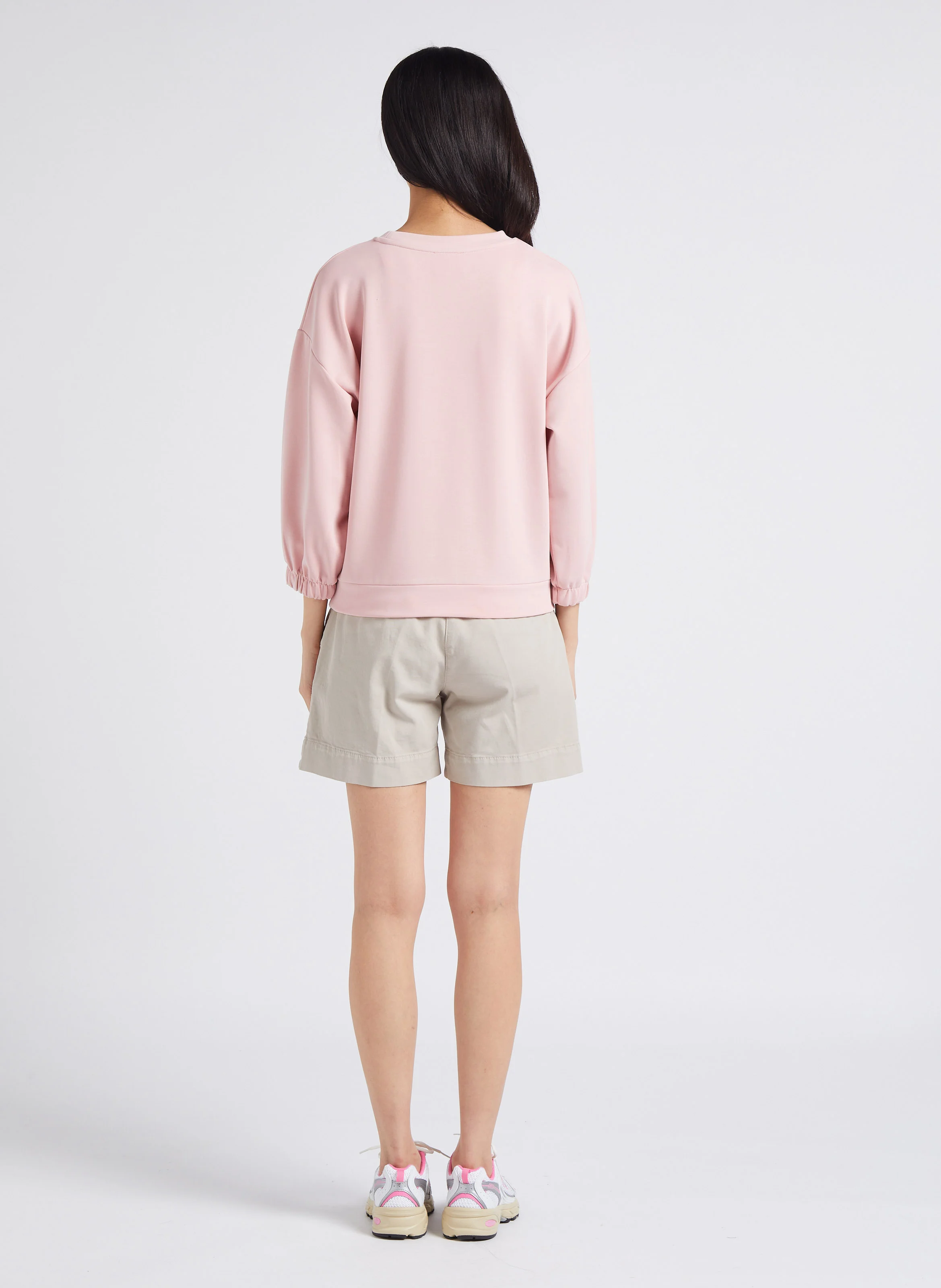 VERMONT - Short large en coton mélangé | Beige