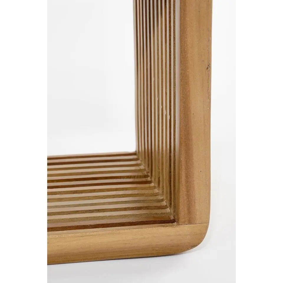 Mica Decorations Josha Wandplank Zwevend - Set van 2 - Bruin