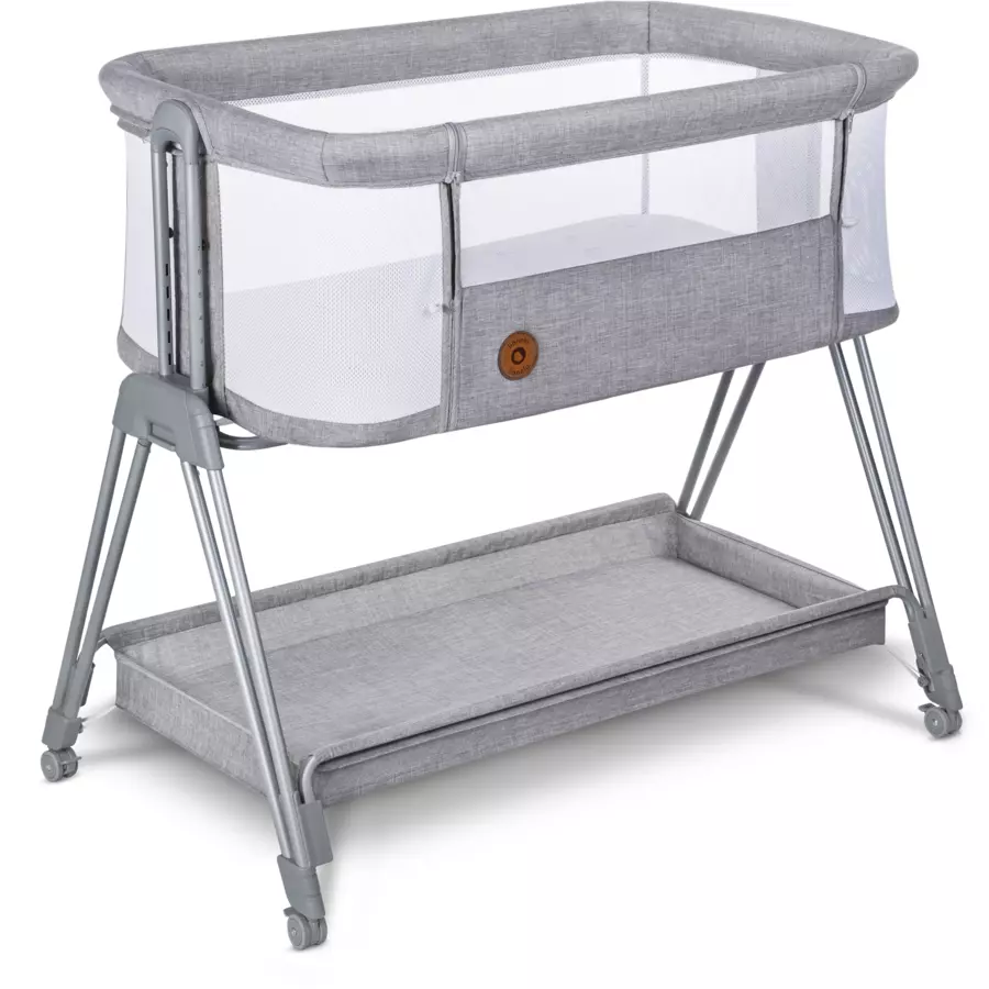 lionelo Beistellbett Luna Grey Concrete