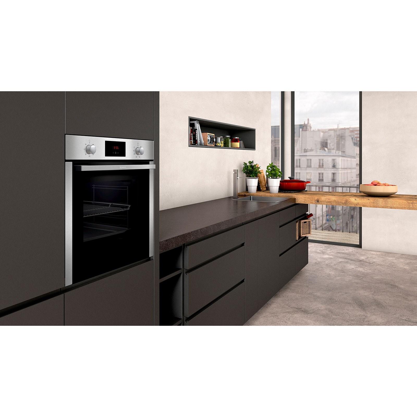 NEFF Einbau-Backofen BCB 1602 - Edelstahl - A