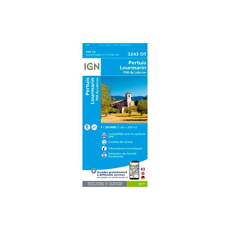Perthuis / Loumarin. Pnr Du Luberon - Carte topographique