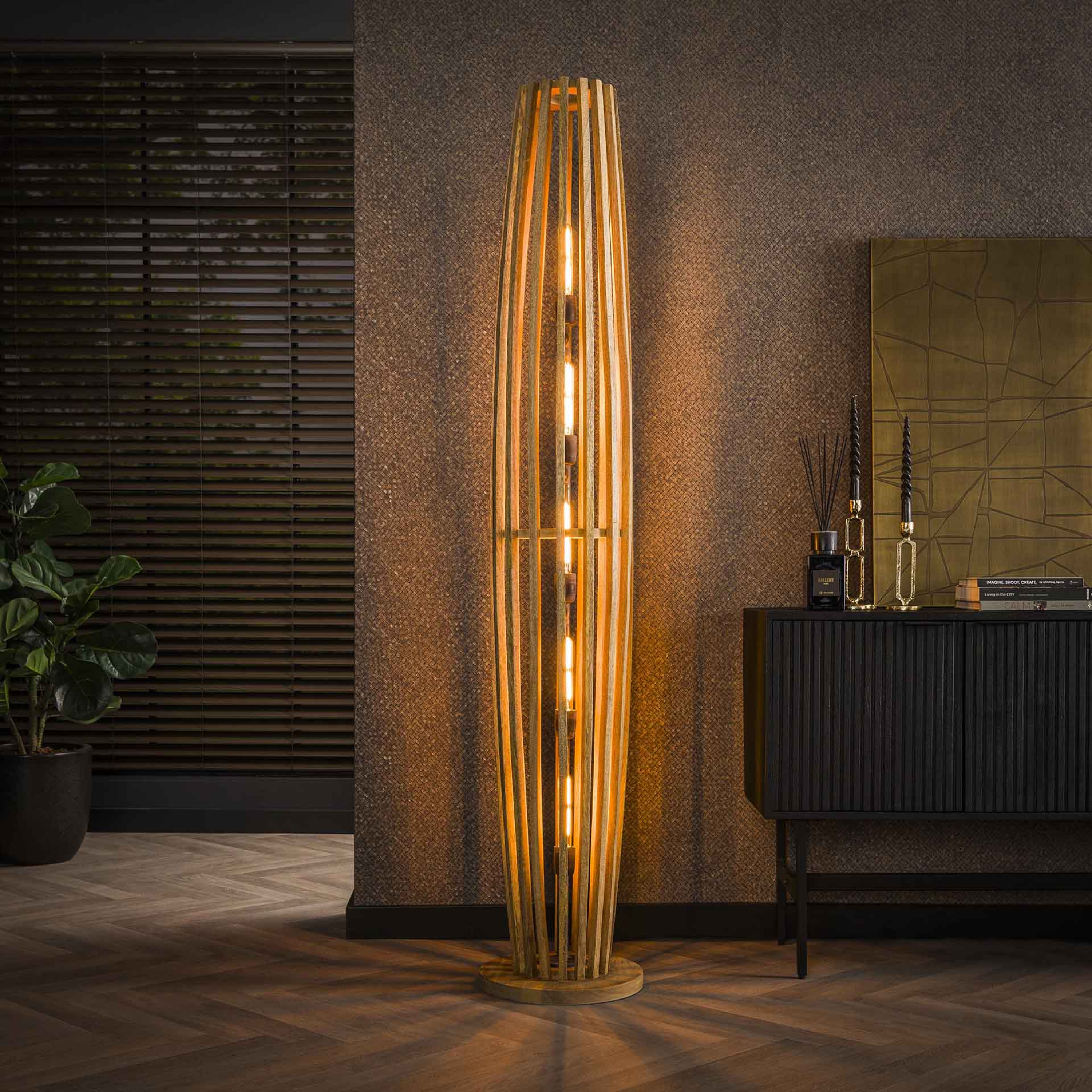 Stehleuchte ORBIT WOOD