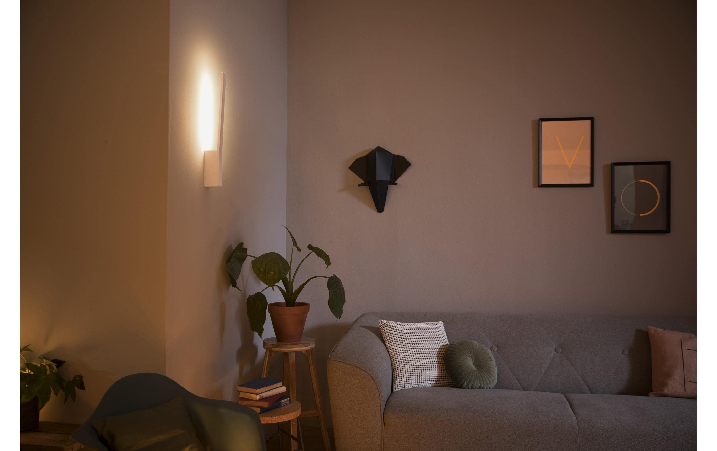 White & Color Ambiance Liane Wandleuchte Weiss<br>LED-Wandleuchte