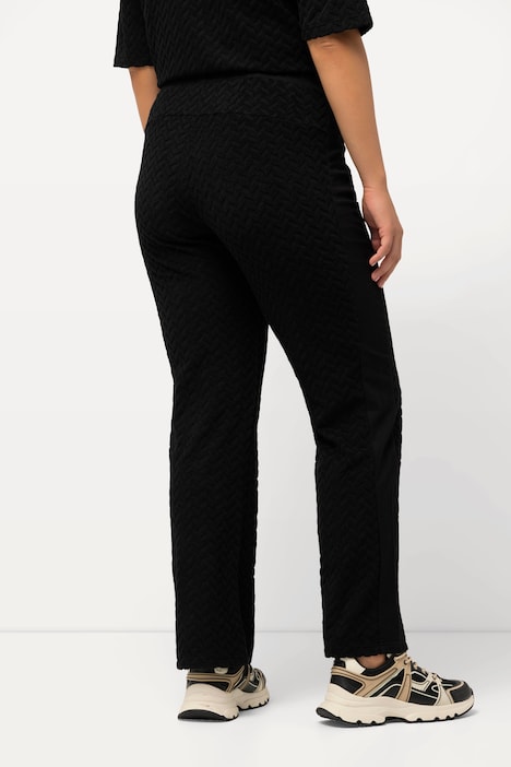 Jogginghose, Zacken, Frottee, ausgestelltes Bein