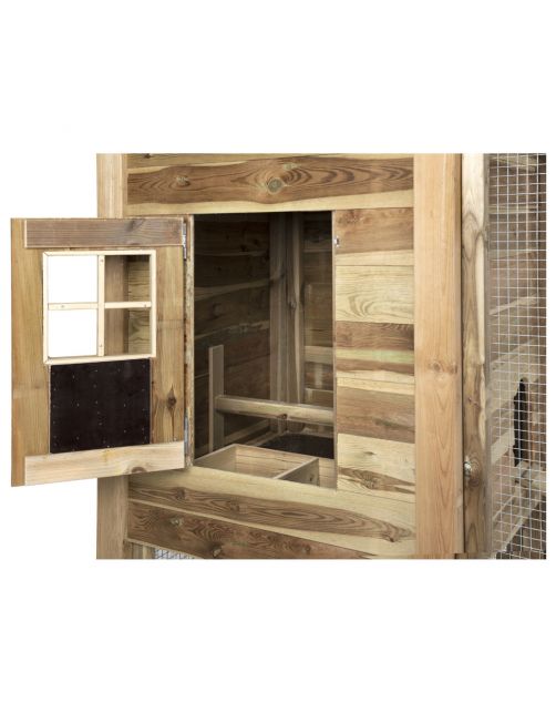 Voldux Hooiberg Tom Xl - Kippenhok - 411x125x225 cm Naturel Zwart