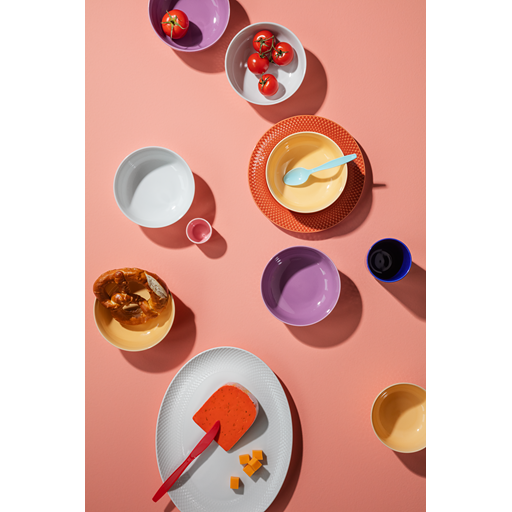 Lyngby Porcelæn Rhombe Color Skål, Lilla, Ø15,5 cm