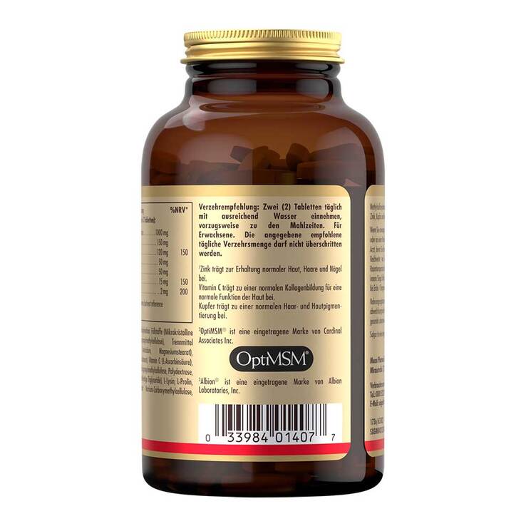 Solgar Haut Haare Nägel Komplex Tabletten, 120 St