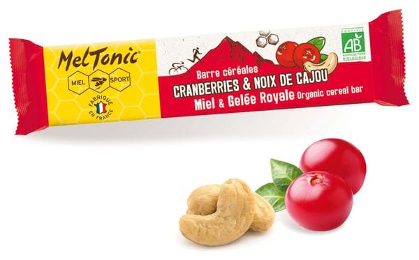Barre énergétique Bio Meltonic Cranberries/Noisettes - 30g