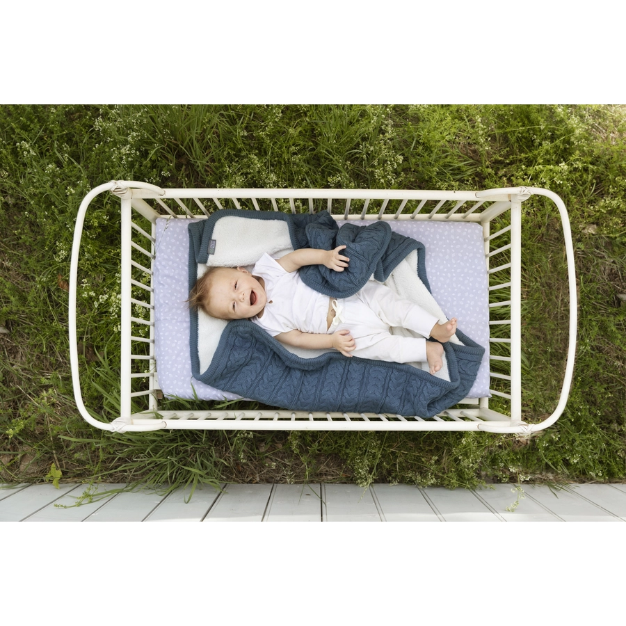 VINTER&BLOOM Kuscheldecke Cuddly Storm Blue