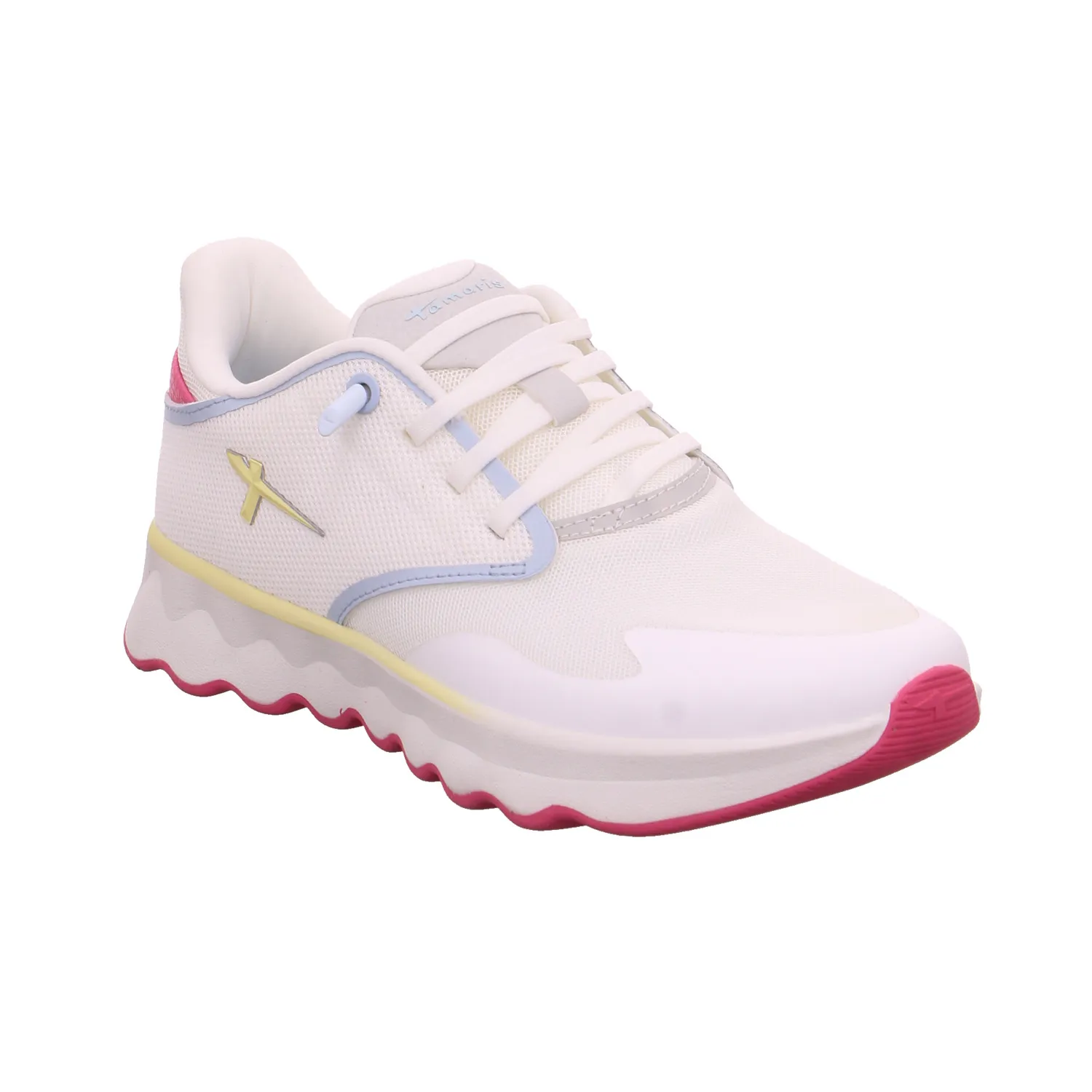 TAMARIS Sneaker Weiss Textil  mit Wechselfussbett