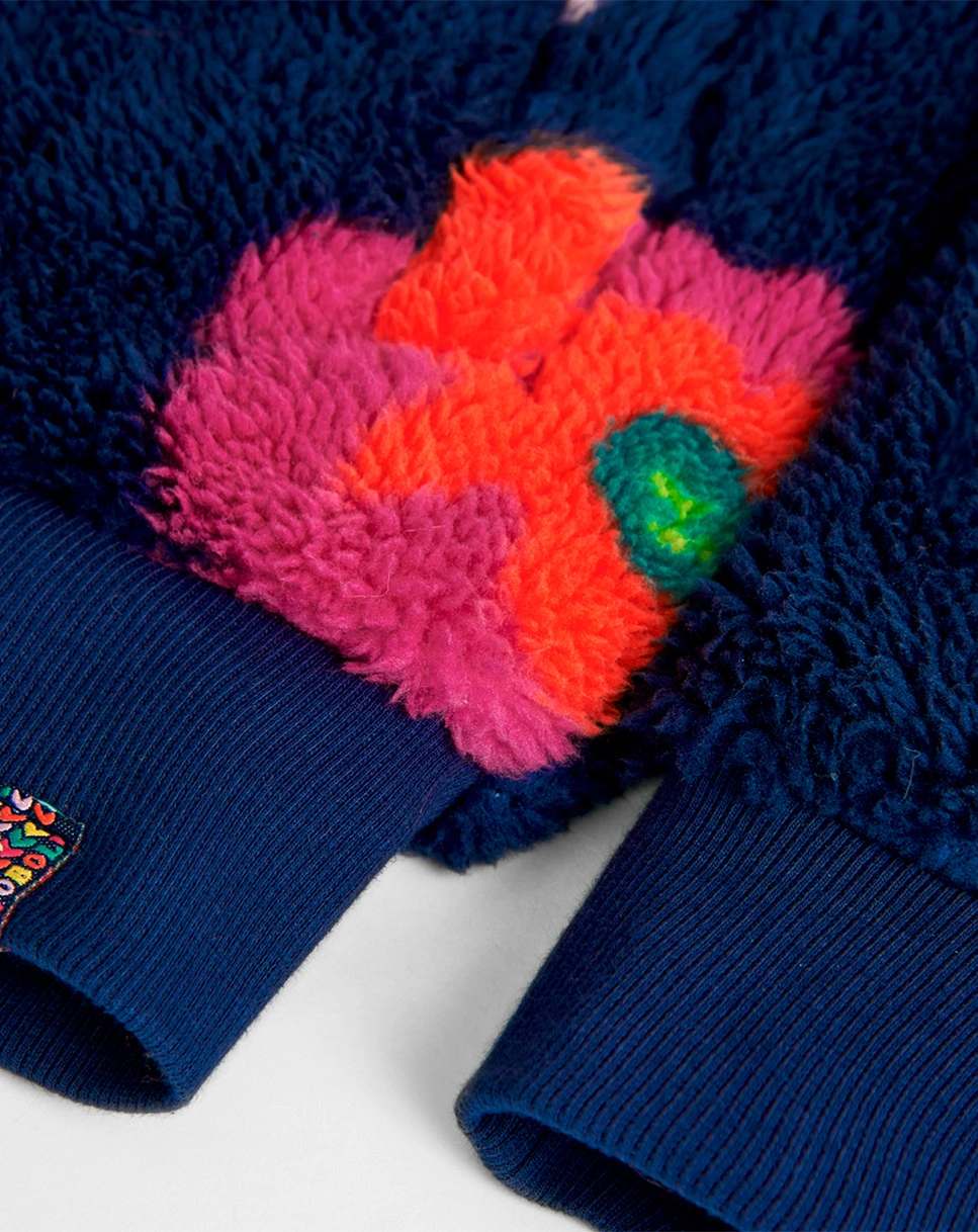 Plüschjacke FLORES in bunt