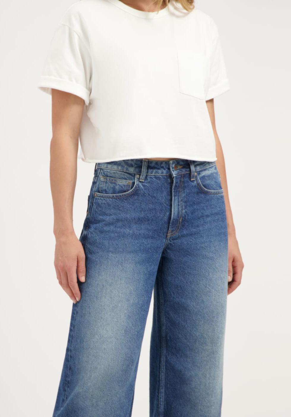 Kuyichi Damen-Jeans Lucy Loose Atlantic Ocean