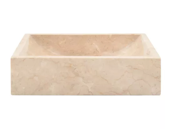 Évier lavabo salle de crème 45 x 30 x 12 cm 02_0002555