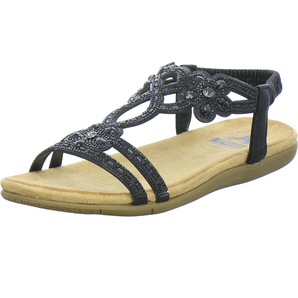 Cosmos Sandaletten Damen D1 6xD2 Schwarz