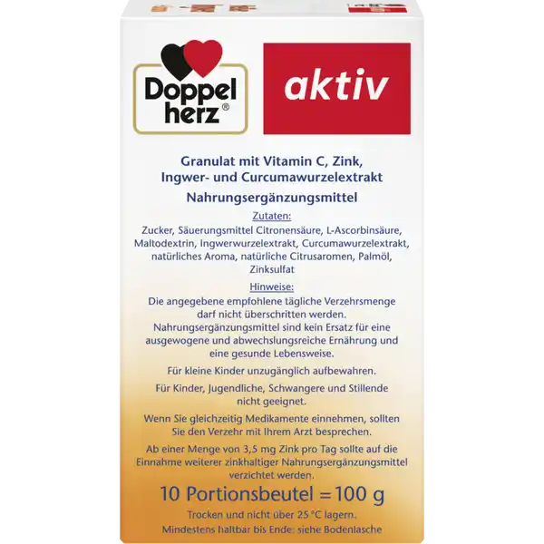 aktiv Heißer Ingwer + Curcuma Granulat