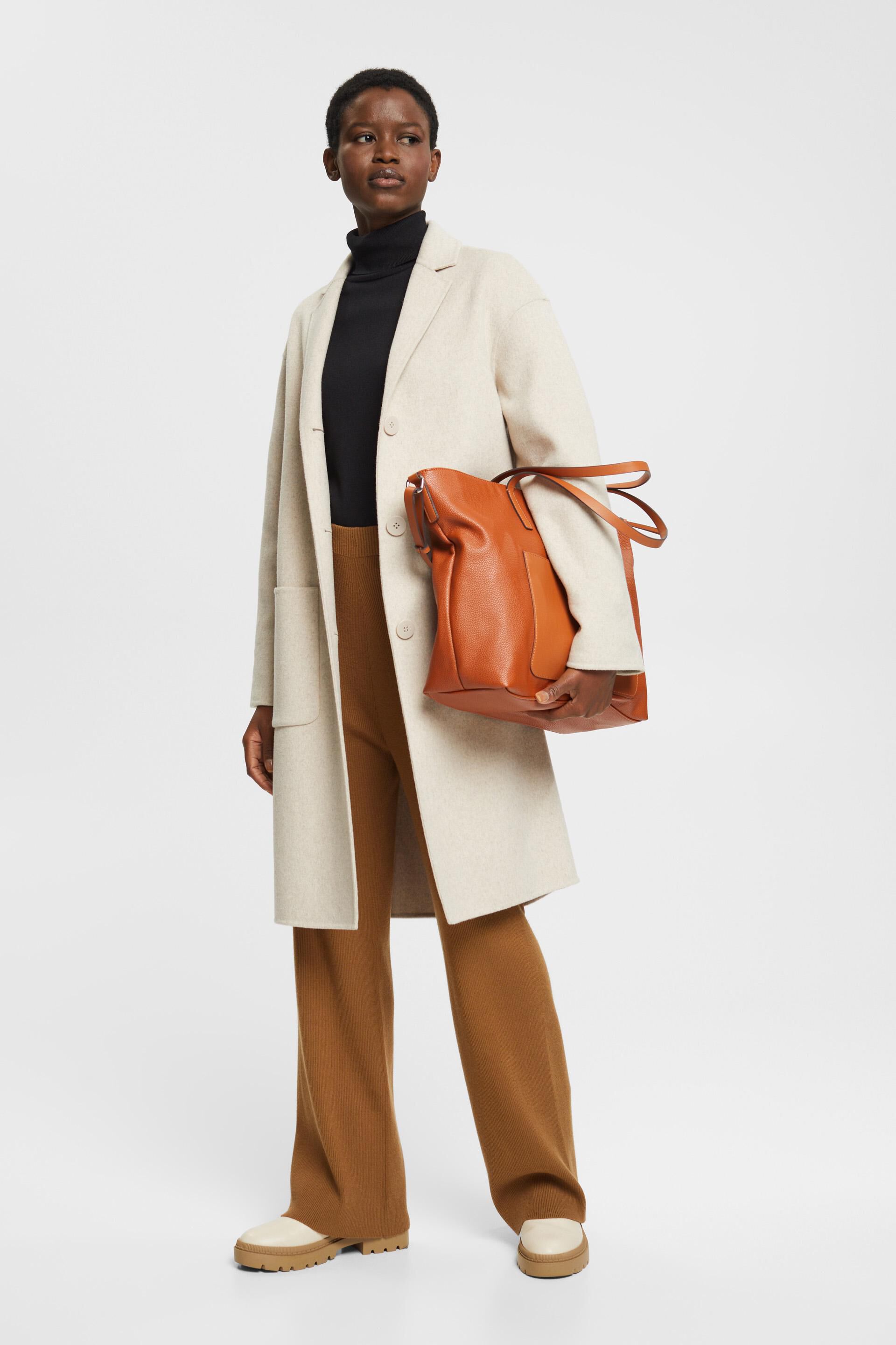 Manteau à teneur en laine