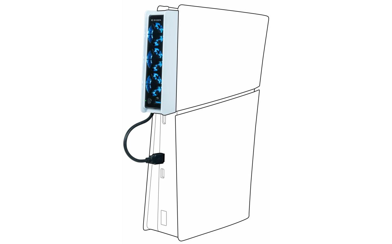 PS5 Slim USB Cooling Fan with LED