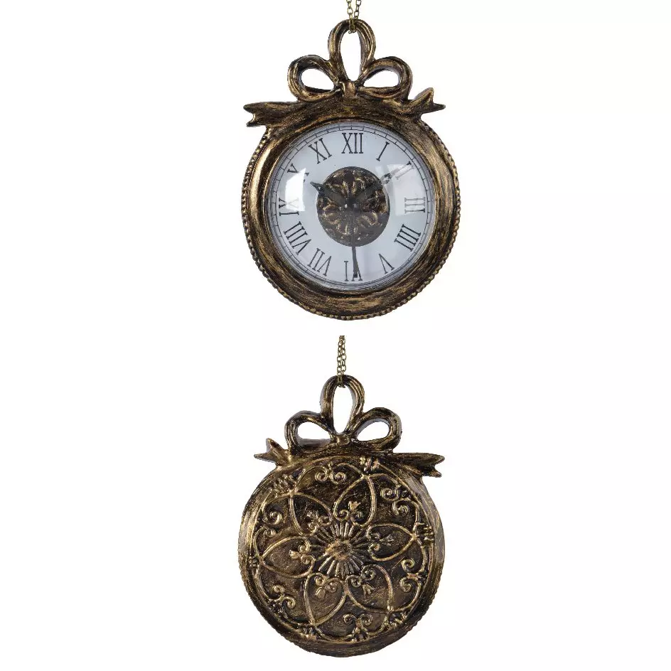 Suspension précieuse à suspendre (H13 cm) Montre ancienne Bronze