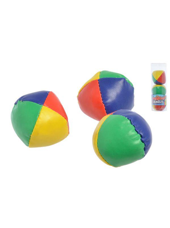 SET DE 3 BALLES DE JONGLAGE D.6.3CM